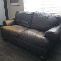 Free Leather Loveseat
