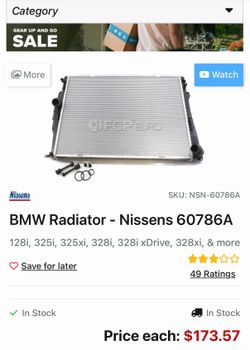 BMW radiator