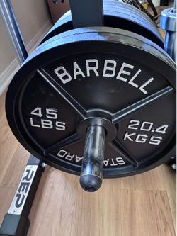 Rep old school 45lb Olympic plates x4
