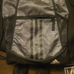 Adidas Drawstring Backpack Gray