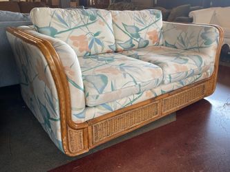 Sun Room Bentwood Loveseat w/ Woven Details