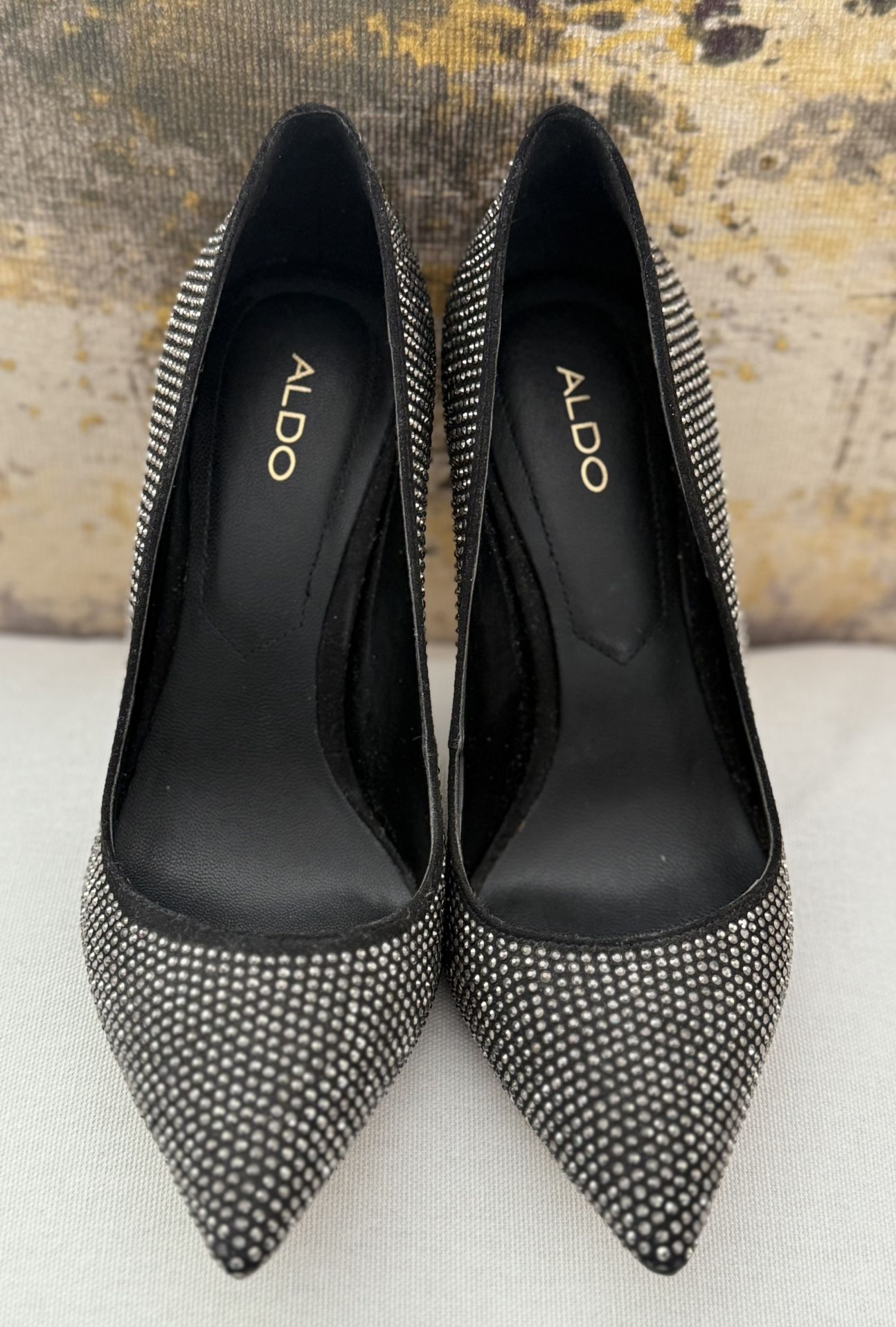 Aldo Black Studded High Heels