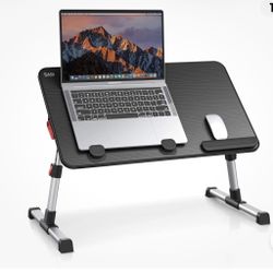 Laptop Desk Table, SAIJI Adjustable Laptop Stand, Portable Lap Desks with