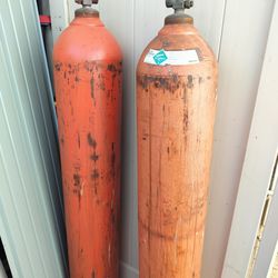 2 Tanques de gas para inflar globos, Los 2 x están vacíos