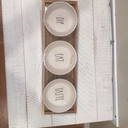 Rae Dunn Dip/Eat/Taste Tray