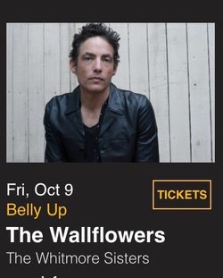 Wallflowers - SOLD OUT Friday show at Belly Up