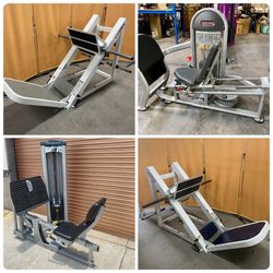 Tons Of Commercial Leg Presses, Olympic Weight Plate Loaded, Pin Select, Hack Squats, Power Squats