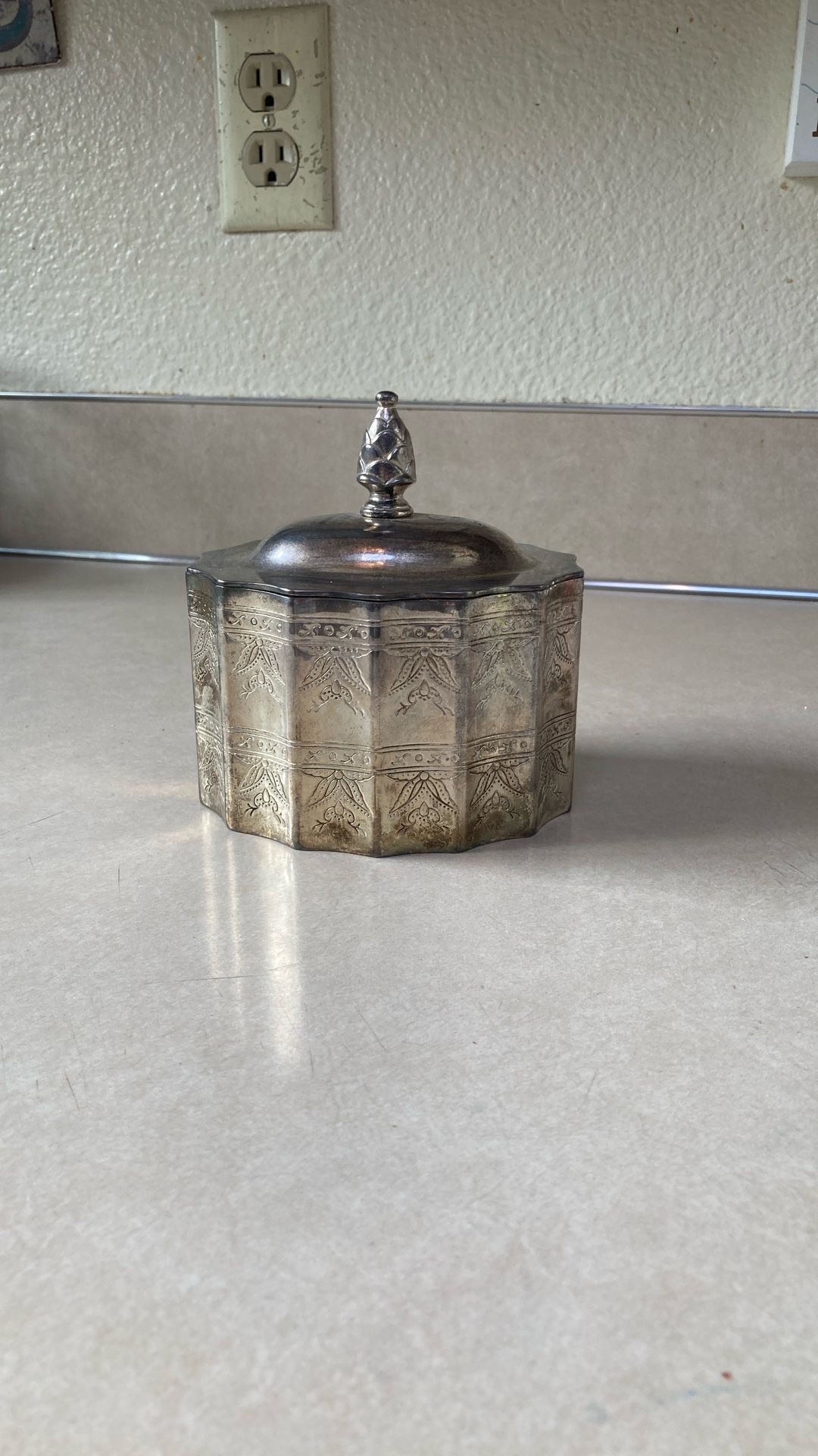 Vintage Sliver jewelry box