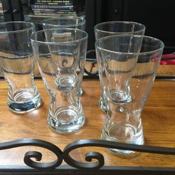 (5) Vintage Pilsner Glasses