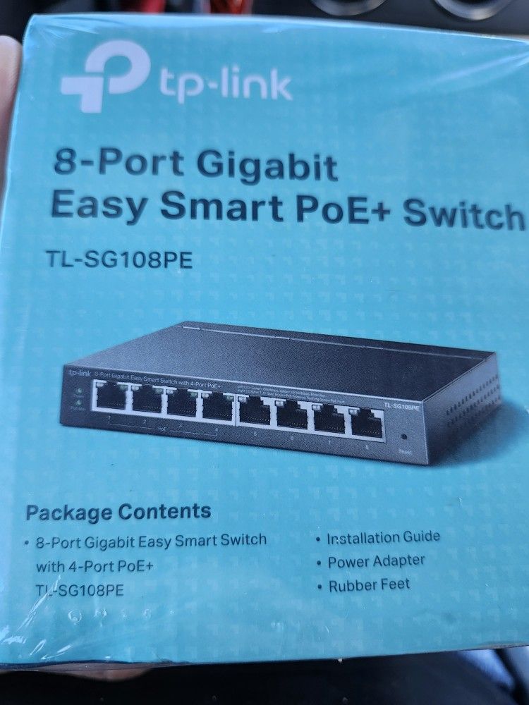 TL-SG108PE 8 PORT GIGABIT NETWORK MONITORING, SMART POE+SWITCH