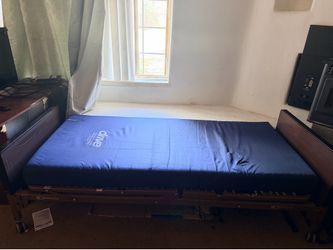 Drive Full Electric Medical Bed w/ Rails, Mattress & Trapeze Bar – Needs Repair