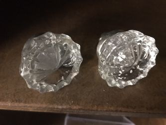 Antique glass door knobs