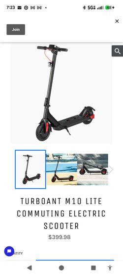 TurboAnt M10 Lite w/ USB Port - 16 MPH - Charger Included - PRICE FIRM