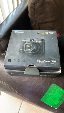 Power Shot G16 Digital Camera Canon With Every Thing In Good Condition With Box Too Asking $500 Or Best Offer 