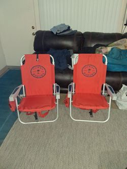 Tommy Bahama Backpack Chairs.