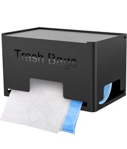 Metal Trash Bag Dispenser & Storage Organizer