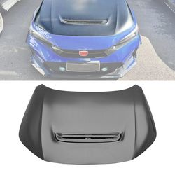 Fits 22-26 Honda Civic Type R Style Front Hood Vented Engine Bonnet Cover - Iron