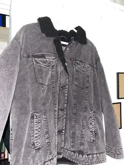 Levis Black Denim Shepherd Jacket 