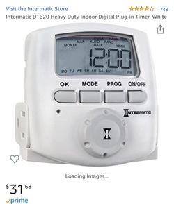 Heavy duty indoor digital plug in timer