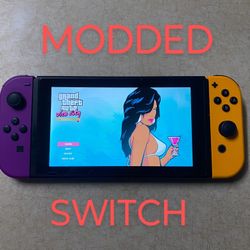 Nintendo Switch V2 Mod With 100 Switch Games And 7500 Classic Games
