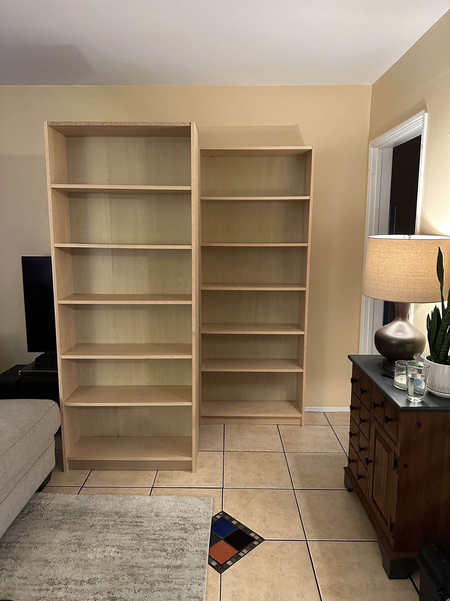 2 IKEA Book shelves
