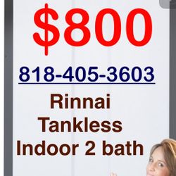 Rinnai Tankless Indoor RUCS75i 160,000 BTU  7.5 GPM