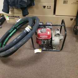 Honda WB20XT Pump With Commercial Hose