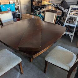 Table With Extension And Four Chairs For $120 OBO 