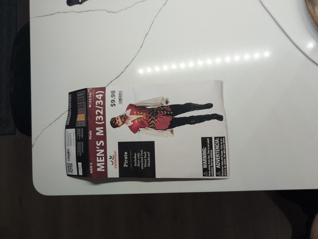 Halloween Costume Pirate dress For Men