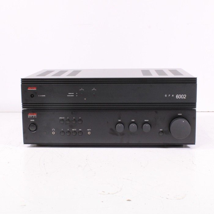 Adcom GFA-6002 Power Amp GFP-815 Preamp Audiophile 2-Channel Setup