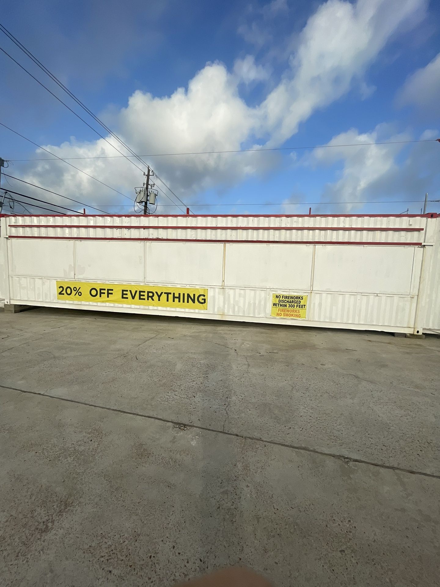 Fireworks Stand, 45 Foot
