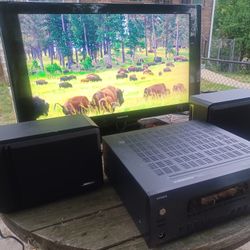 40"SAMSUNG 1080P TV/INTEGRA DTR-4.6 HOME THEATER RECEIVER/BOSE 201 IV SPEAKERS/ROKU STICK $500 FINAL PRICE 