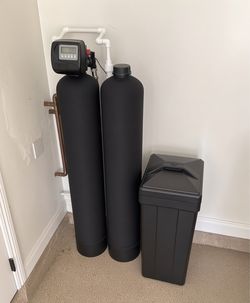 Custom Brand New Dual Tank Salt Softener with Filtration and RO Alkaline Kitchen Filter