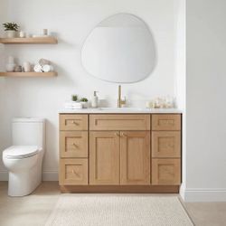 54 Inch Vanity Cabinet With Counter Top