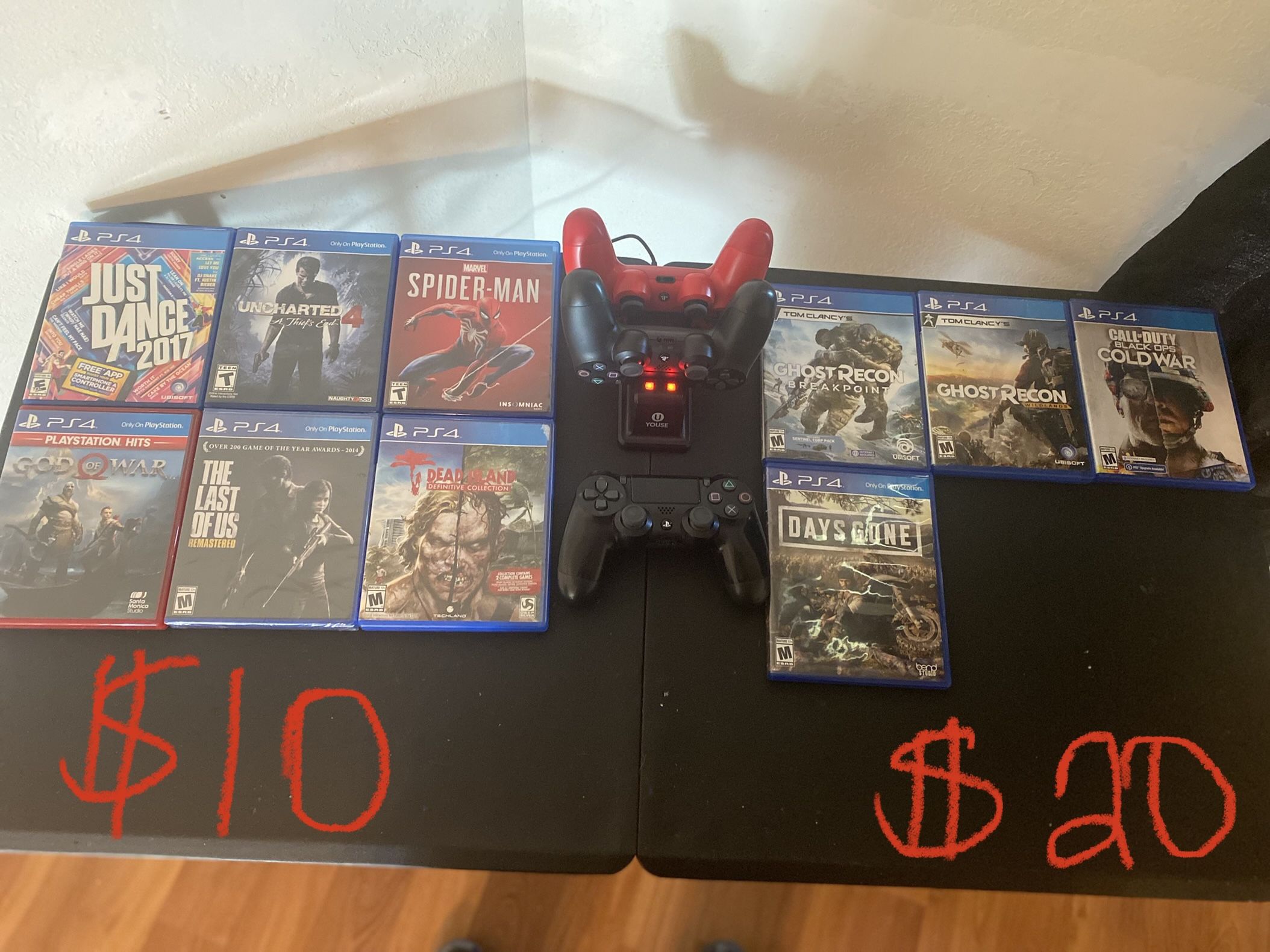 PS4 Games And Controllers