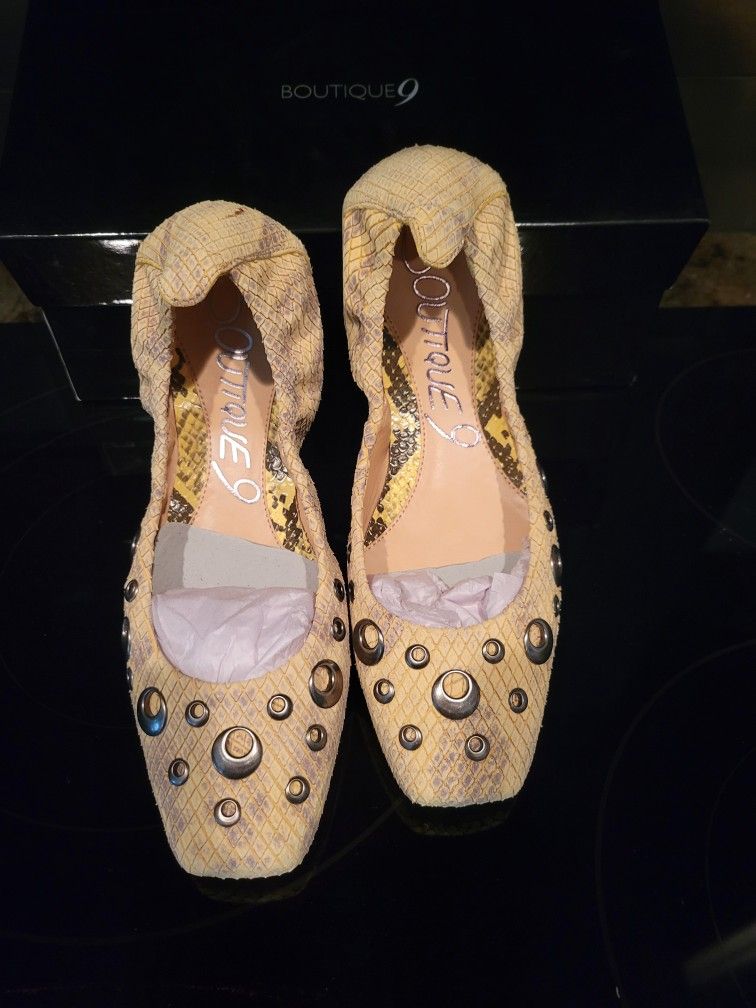 Boutique 9 - Python Embossed Print Flats