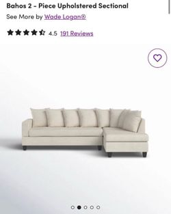 Wayfair Beige Sectional Sofa with Chaise