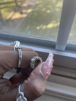 Pandora Double Band Pavè Hoop Earrings 