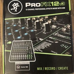 $275 Mackie ProFX12v3 12-channel Mixer with USB and Effects