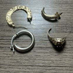 3.5 Grams 14k Gold Scarp W/ Natural Diamonds 