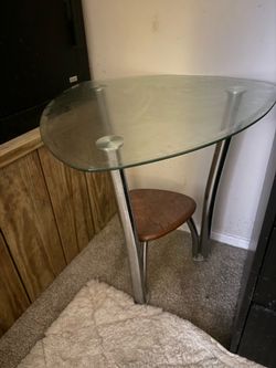 Glass coffee table