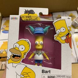 Krusty Fan Bart Simpson Jakks Pacific 2.5in