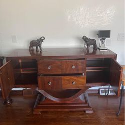 Real Wood Beautiful Console From American Furniture, Got It For $800 3 Years Ago