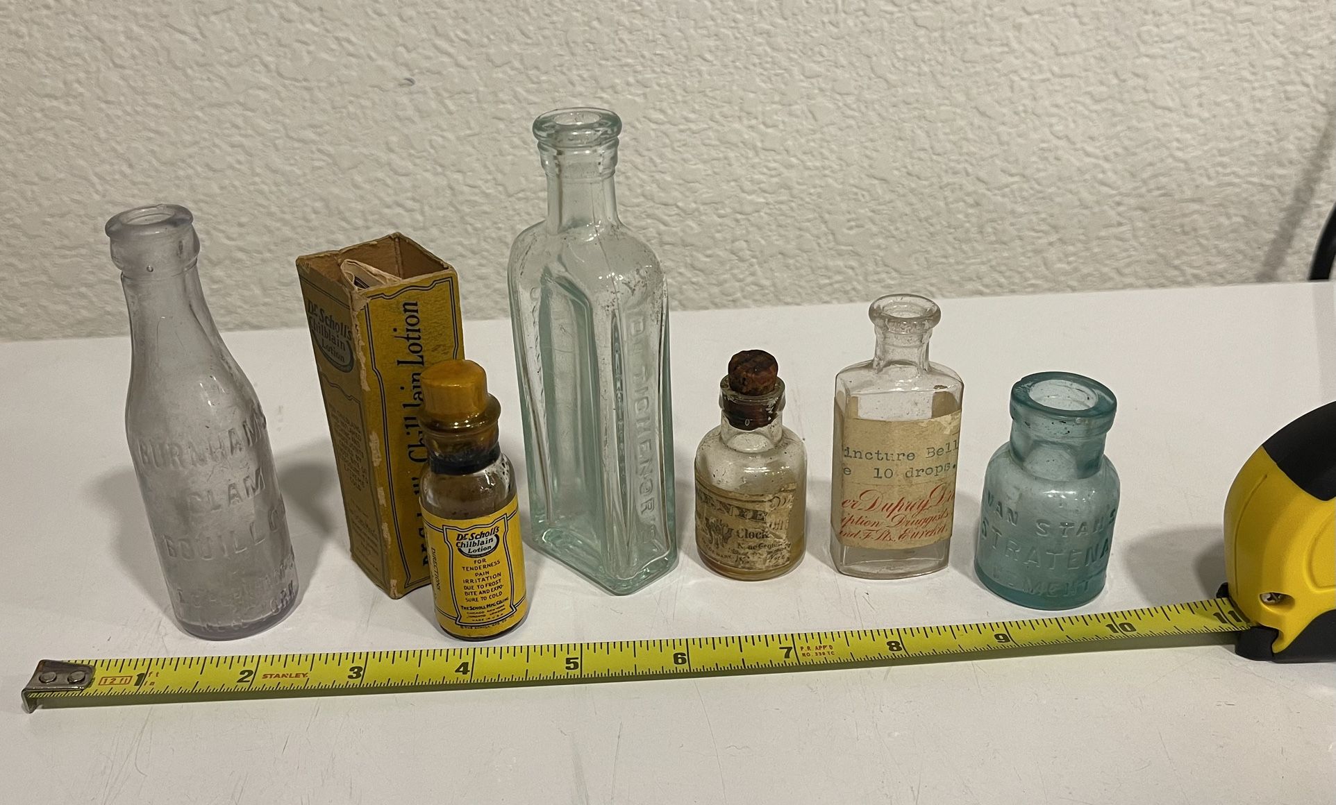 Vintage Glass Bottles Collection