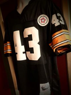 #43 Polamalu - Official NFL Pittsburgh Steelers Legacy Collection Throwback  Jersey (Black/White)