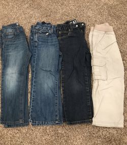 Toddler Boys 4T bottoms lot