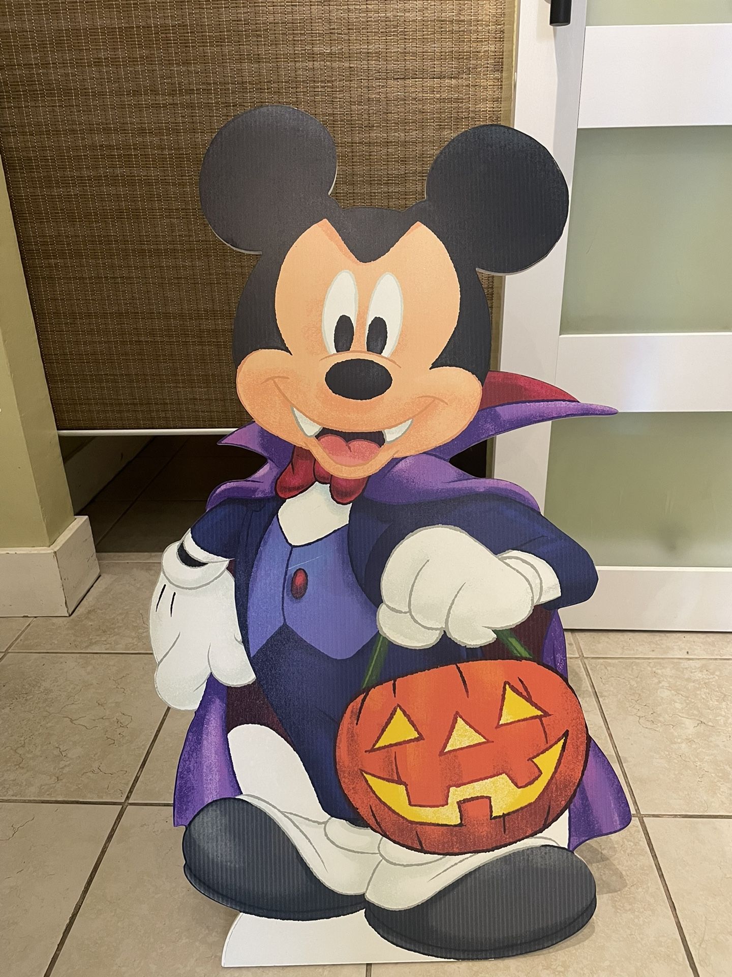 New Mickey Mouse Halloween Stand Decoration Wood Cut Out