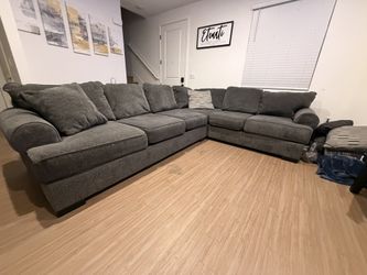 Grey Sectional $375