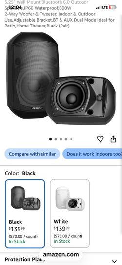 Acouxa wall mount bluetooth speaker