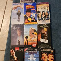 10 FAMILY VHS MOVIES 